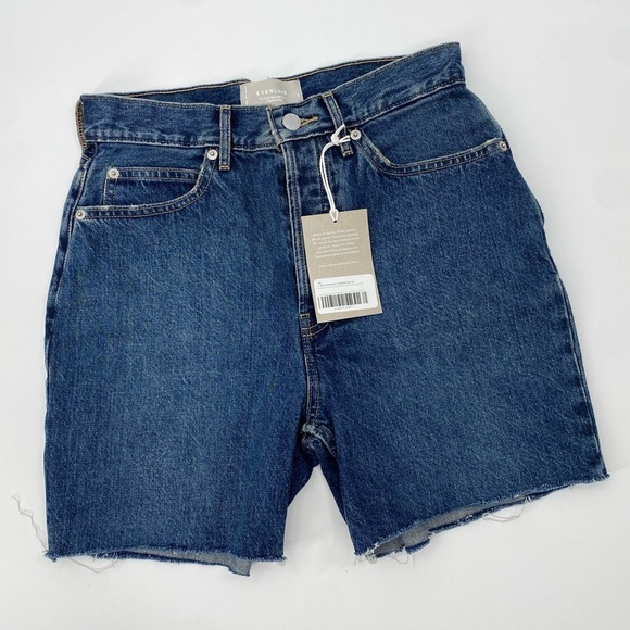 Everlane Rigid Way High Organic Cotton Jean Shorts size 26 - Picture 5 of 15